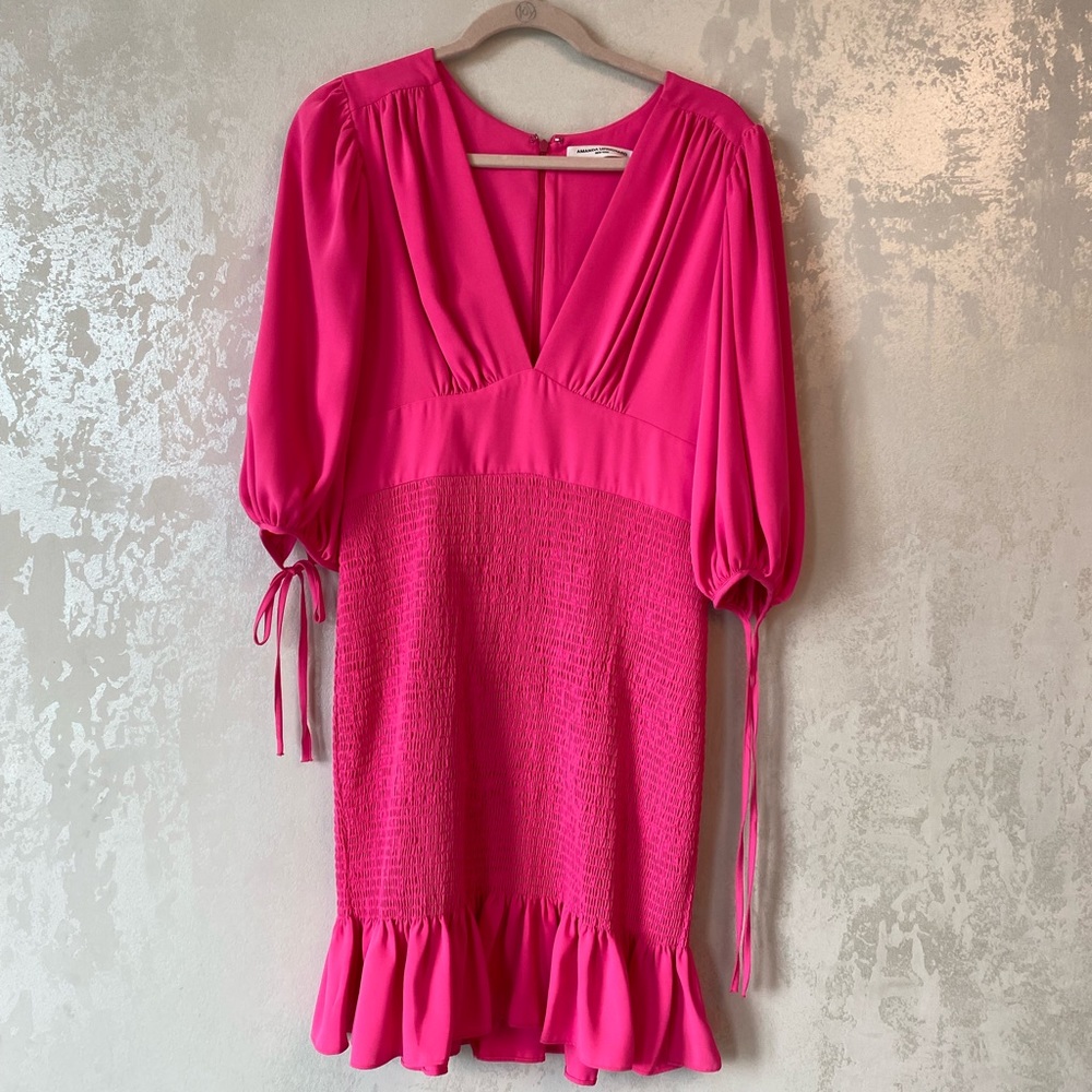 Worn once Amanda Uprichard Bright Pink Dress